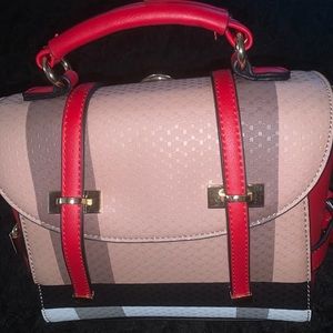 plaided women’s hand bag